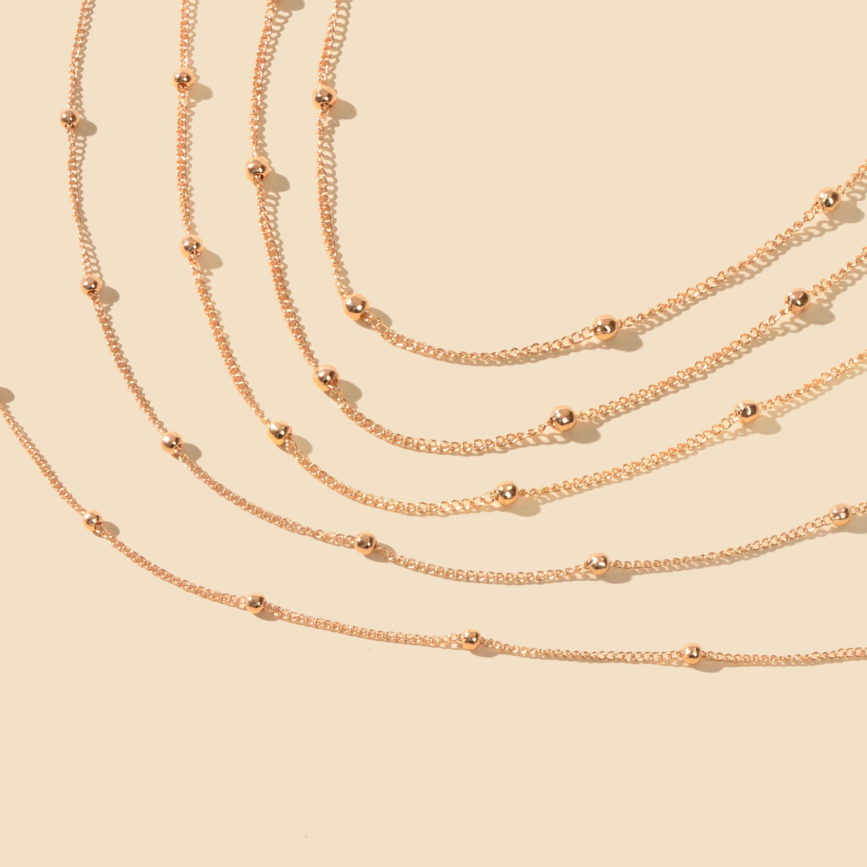 Fine Gold Chain Layers