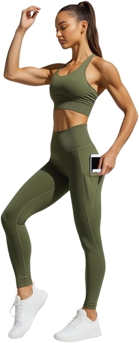 Misharen High-Waist Yoga Pocket Leggings for Women