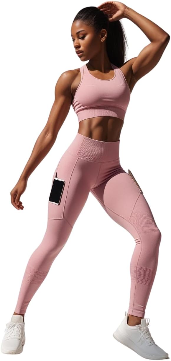 Misharen High-Waist Yoga Pocket Leggings for Women