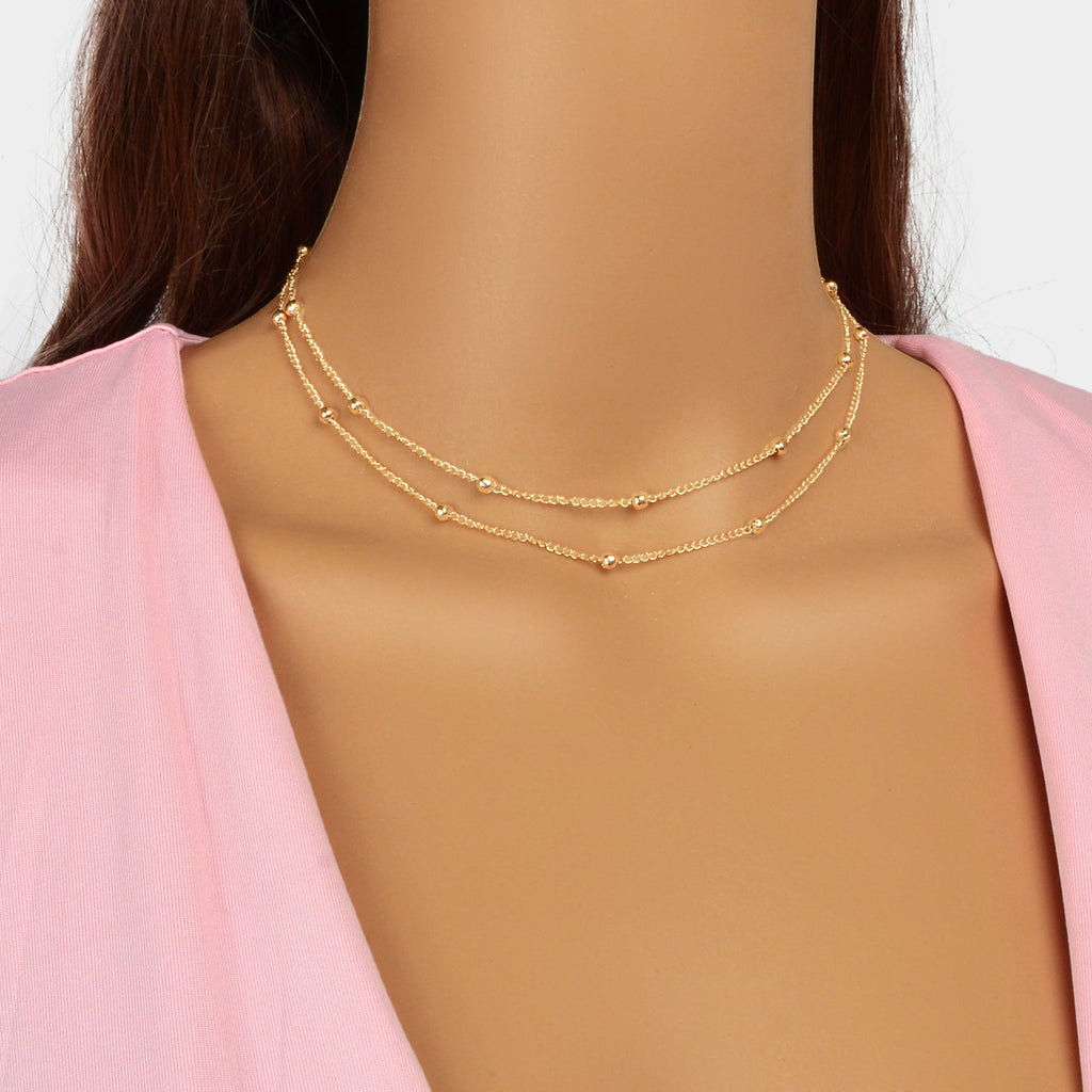 Fine Gold Chain Layers