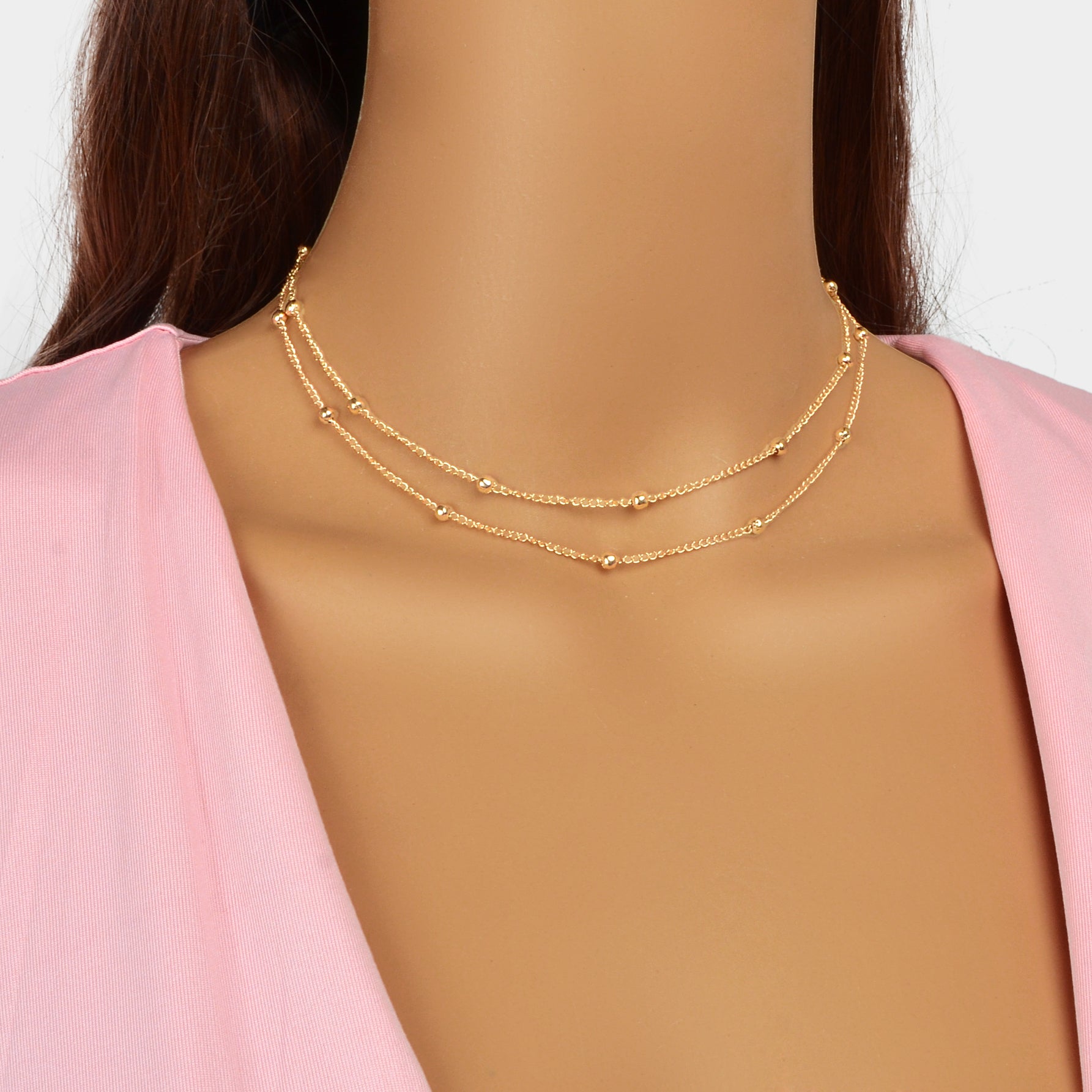 Fine Gold Chain Layers