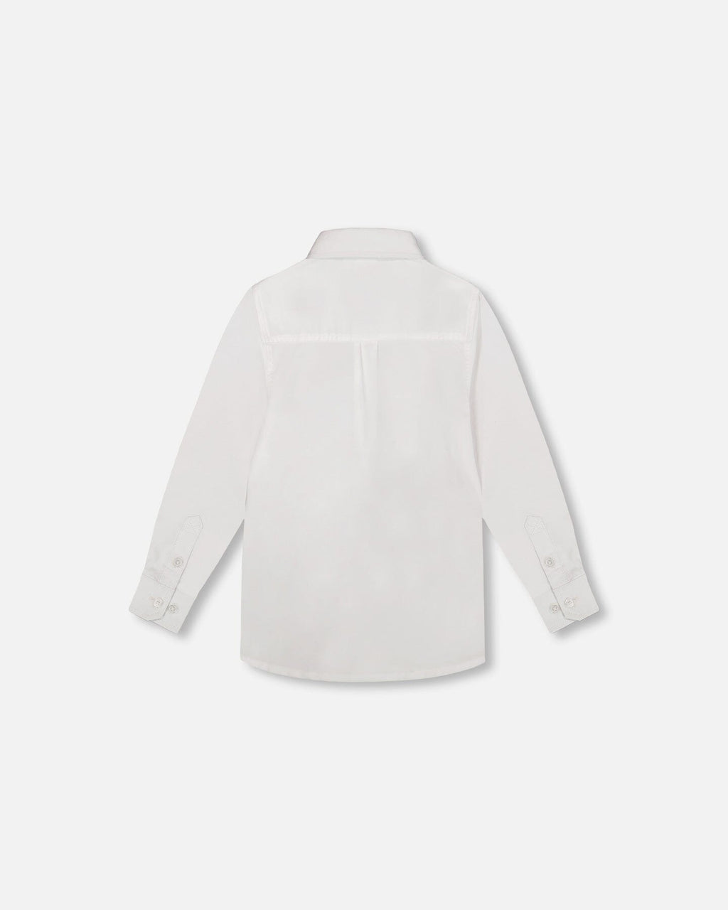 Long Sleeve Button Down Shirt White-2