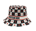 Dioramour Black White and Red D-Chess Bucket Hat