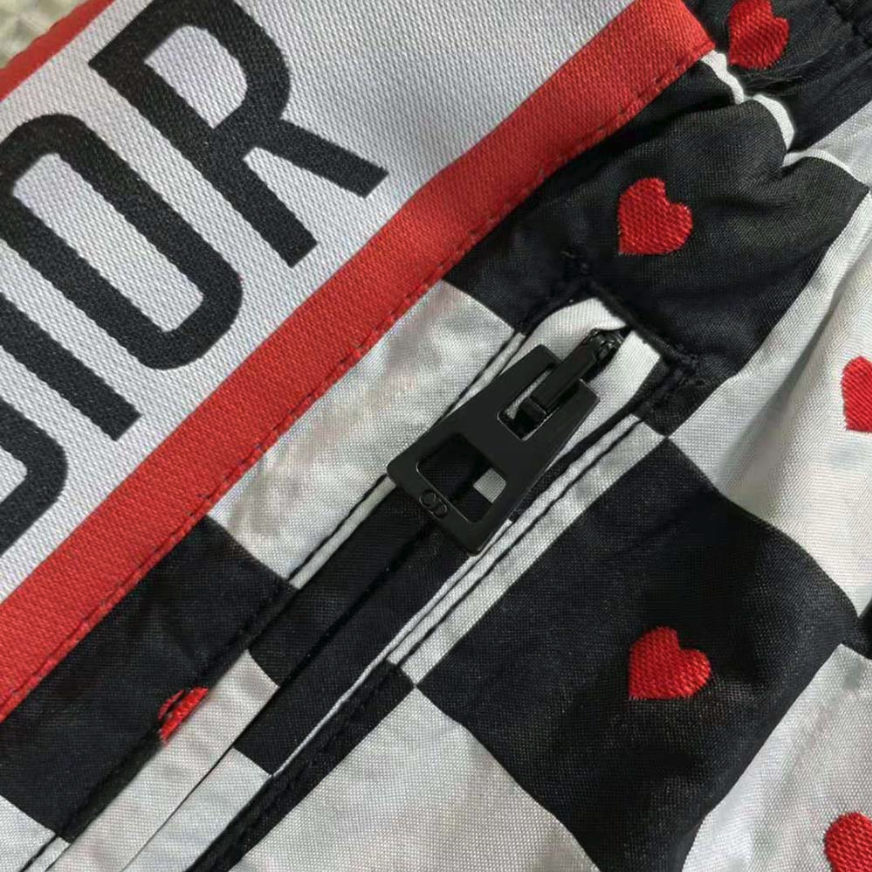 Dioramour Black White and Red D-Chess Heart Shorts