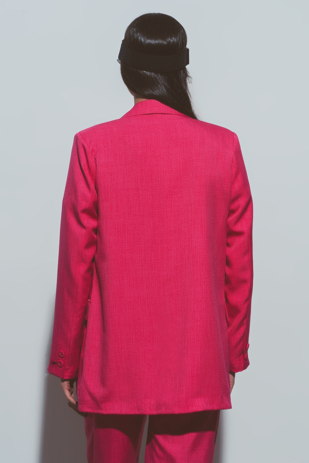 Oversized blazer in pink-5