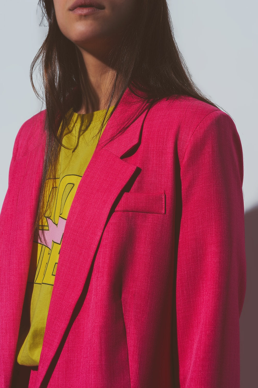 Oversized blazer in pink-4